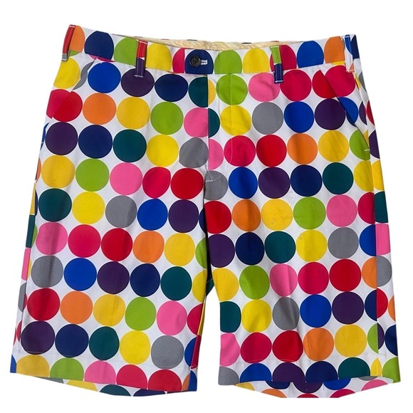 Loudmouth Golf Other - Loudmouth Golf Shorts Mens Multicolor Excellent Polka Dot Pattern 9"‎ Inseam